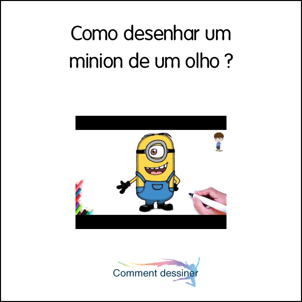 Como desenhar um minion de um olho